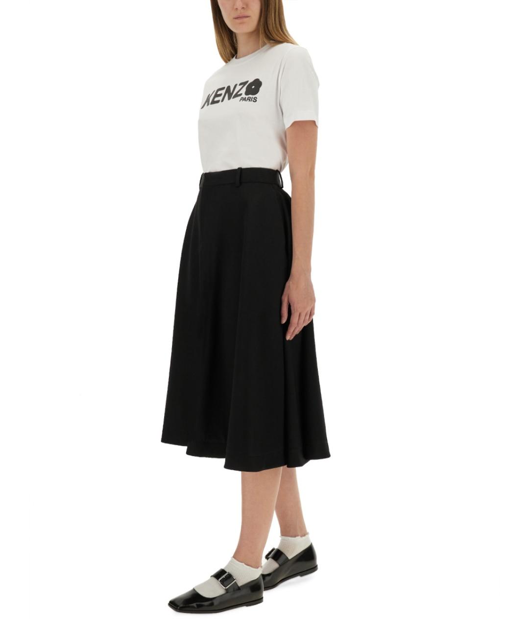 KENZO Белая хлопковая футболка, фото 3