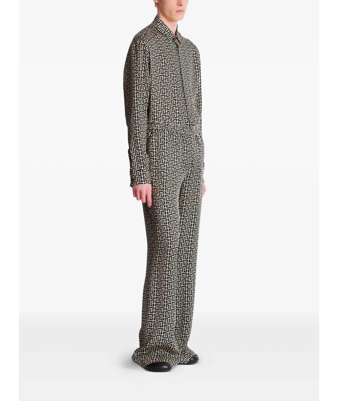 BALMAIN Мульти вискозные повседневные брюки, фото 4