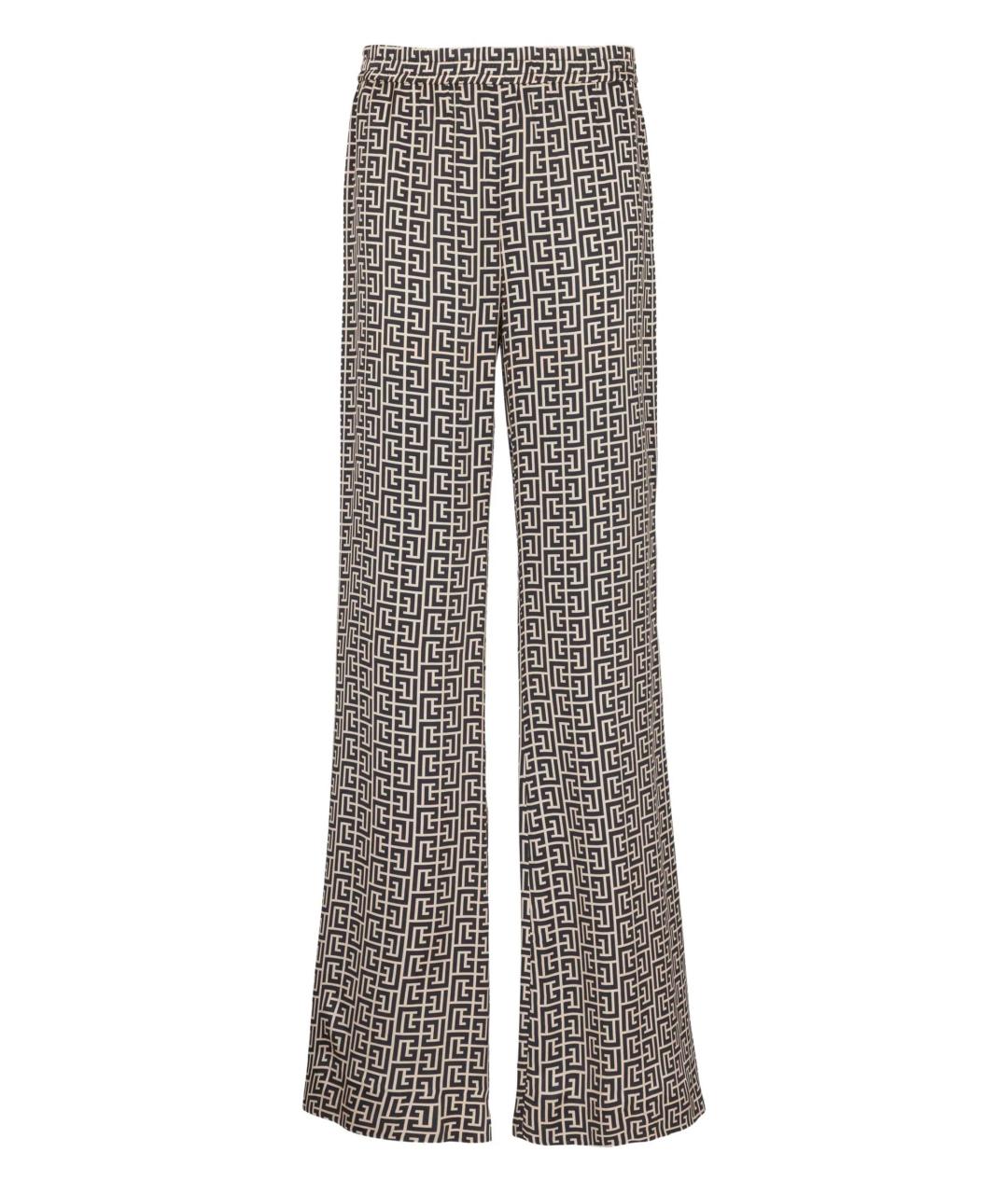 BALMAIN Мульти вискозные повседневные брюки, фото 1
