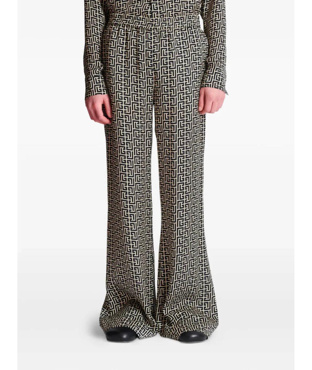 BALMAIN Мульти вискозные повседневные брюки, фото 5