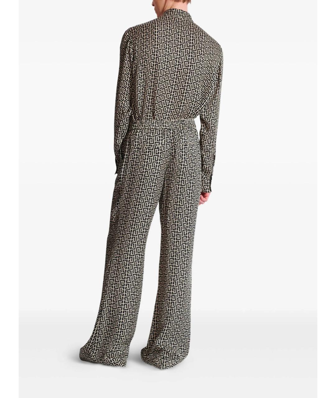 BALMAIN Мульти вискозные повседневные брюки, фото 3