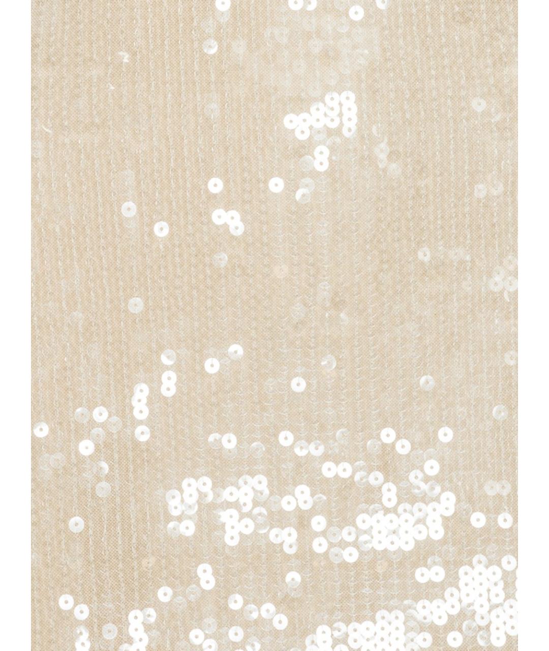 ROTATE Бежевое полиэстеровое повседневное платье, фото 5