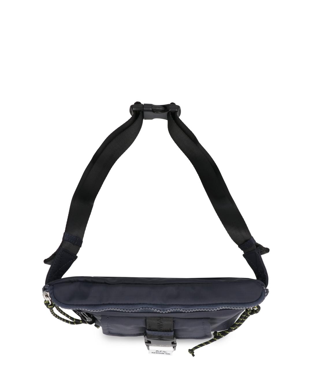 A.P.C. Синяя синтетическая поясная сумка, фото 5