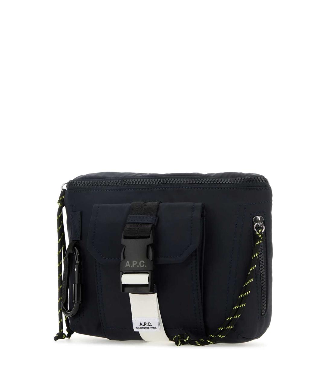 A.P.C. Синяя синтетическая поясная сумка, фото 2