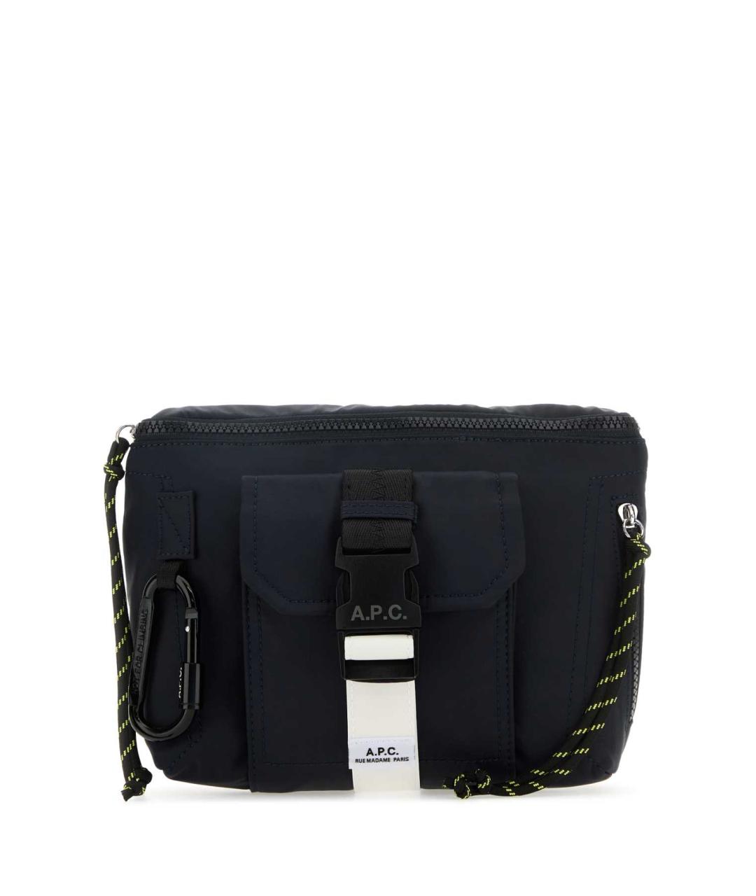 A.P.C. Синяя синтетическая поясная сумка, фото 1