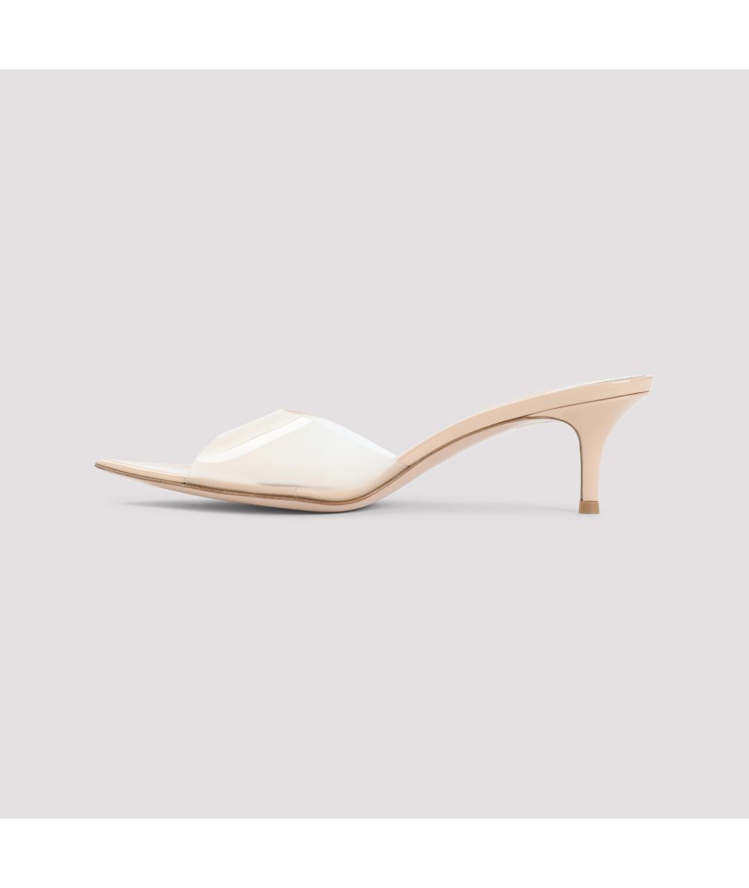 GIANVITO ROSSI Бежевые мюли, фото 3