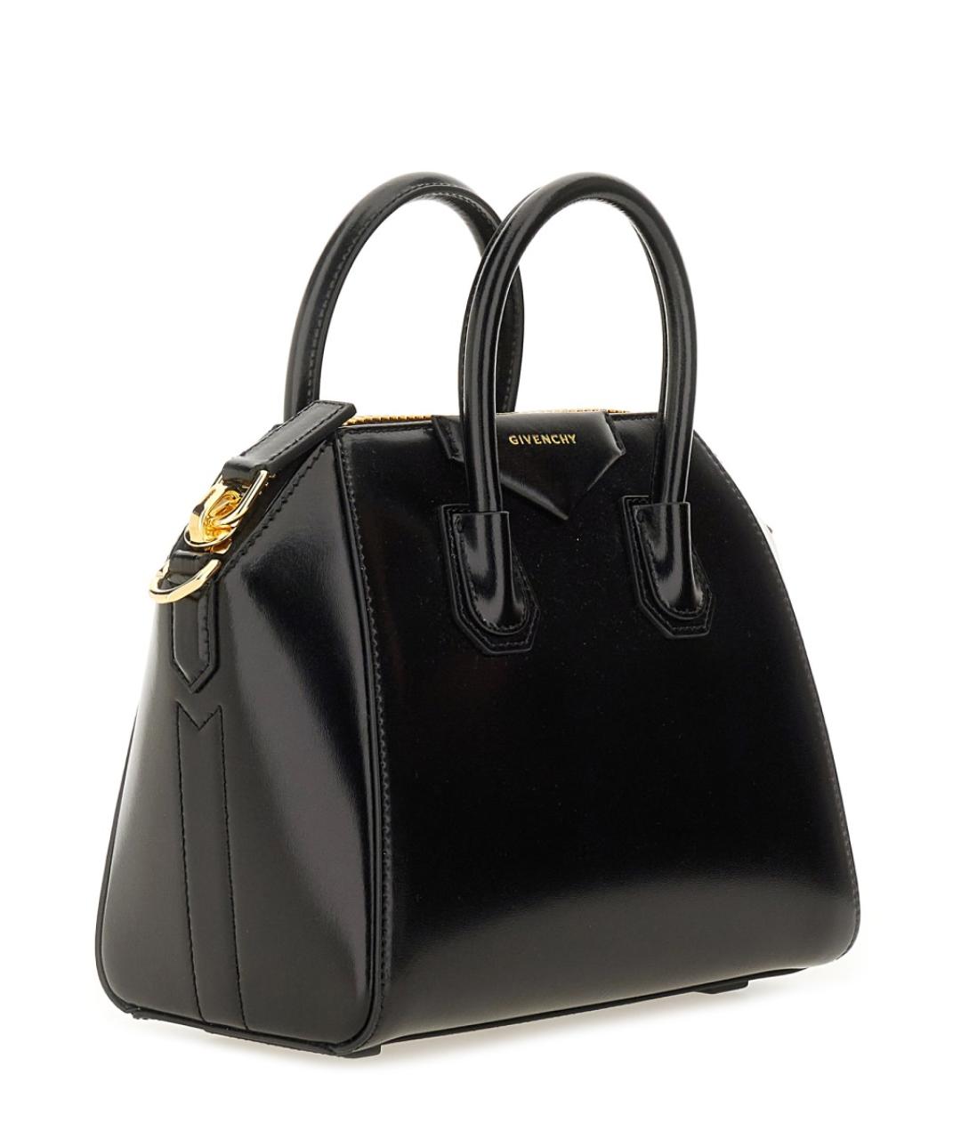 GIVENCHY Черная кожаная сумка тоут, фото 3