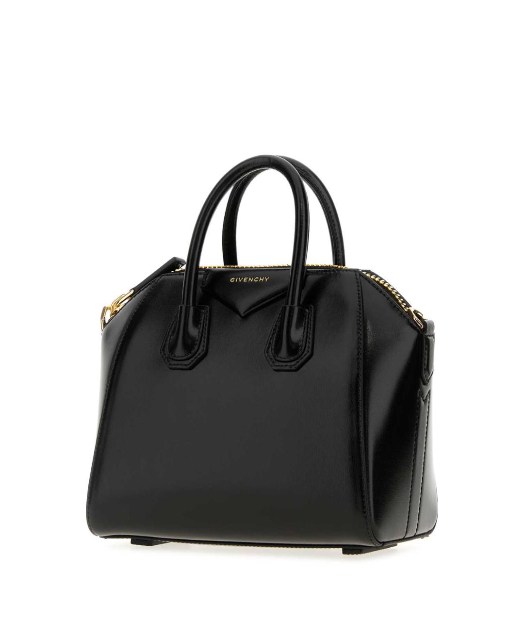 GIVENCHY Черная кожаная сумка тоут, фото 2