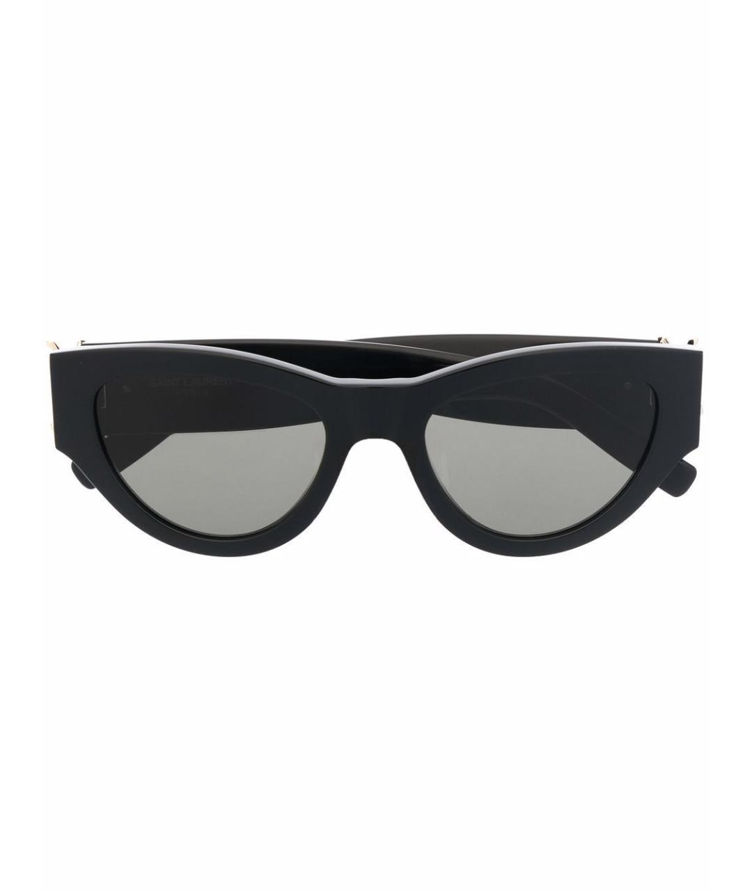 SAINT LAURENT Черные пластиковые солнцезащитные очки, фото 1