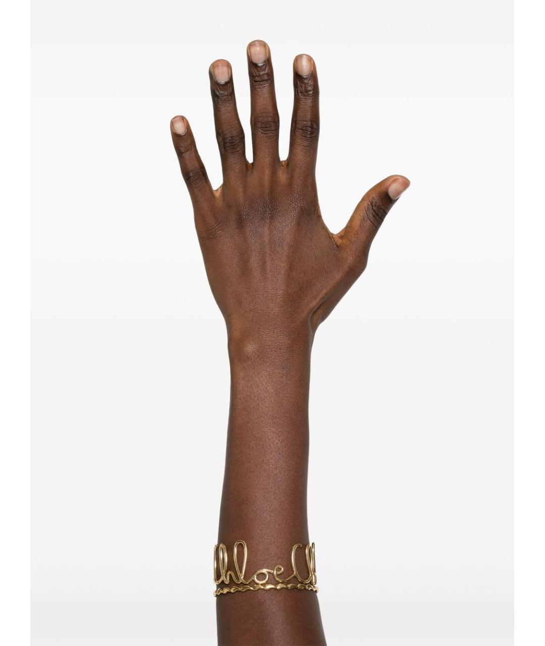 CHLOE Золотой латунный браслет, фото 2