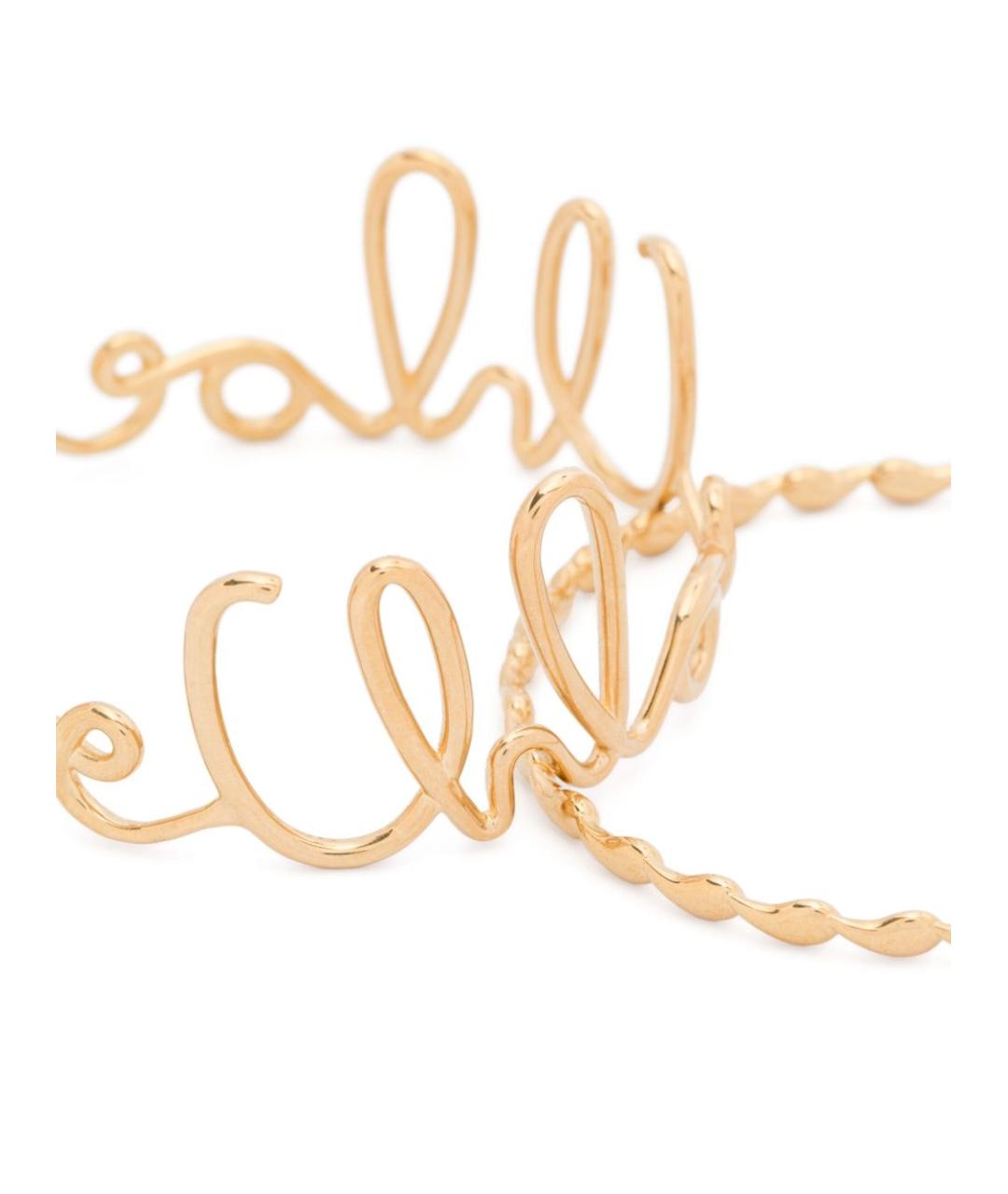 CHLOE Золотой латунный браслет, фото 3