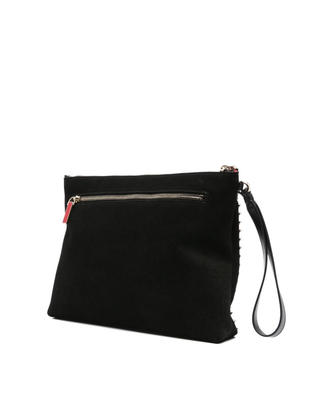 CHRISTIAN LOUBOUTIN Черный кожаный кошелек, фото 4