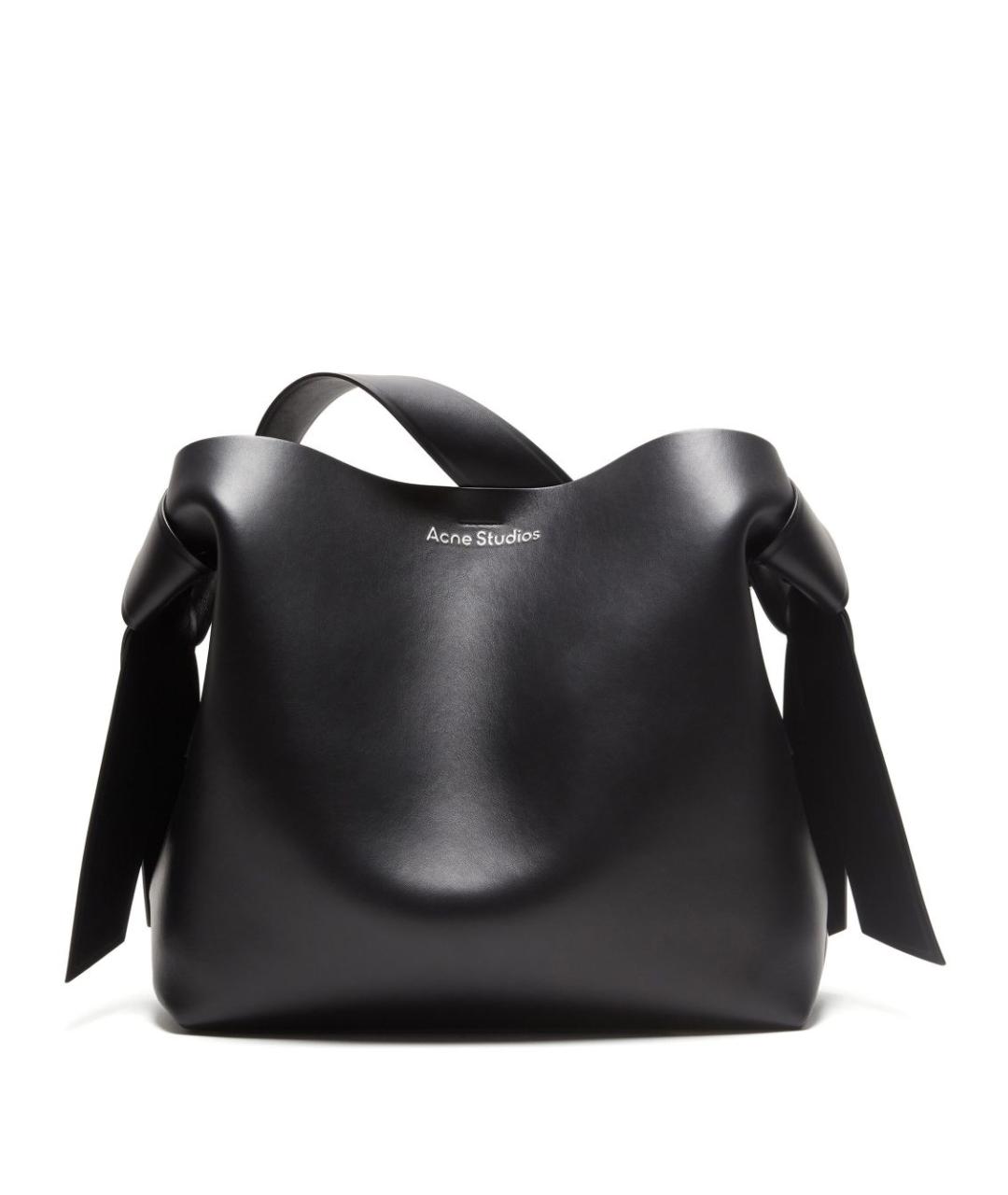 ACNE STUDIOS Черная кожаная сумка тоут, фото 1