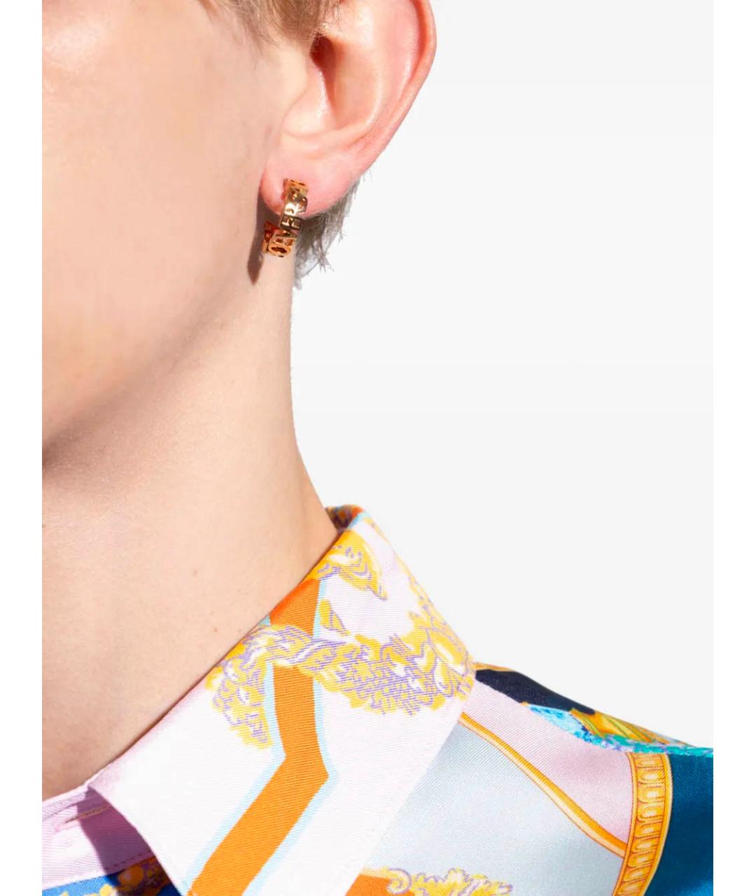 VERSACE Золотые металлические серьги, фото 5