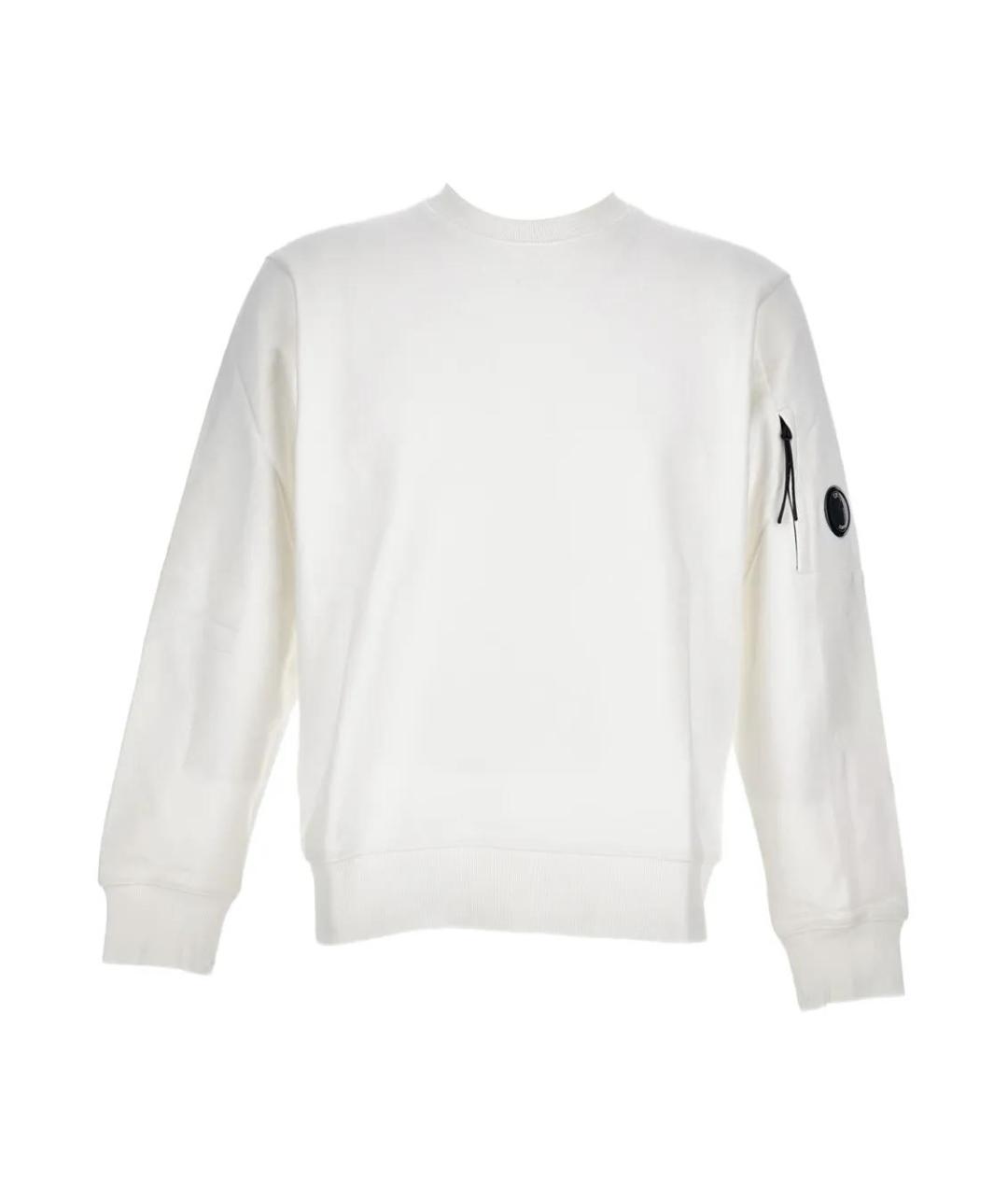 CP COMPANY Белый хлопковый джемпер / свитер, фото 1