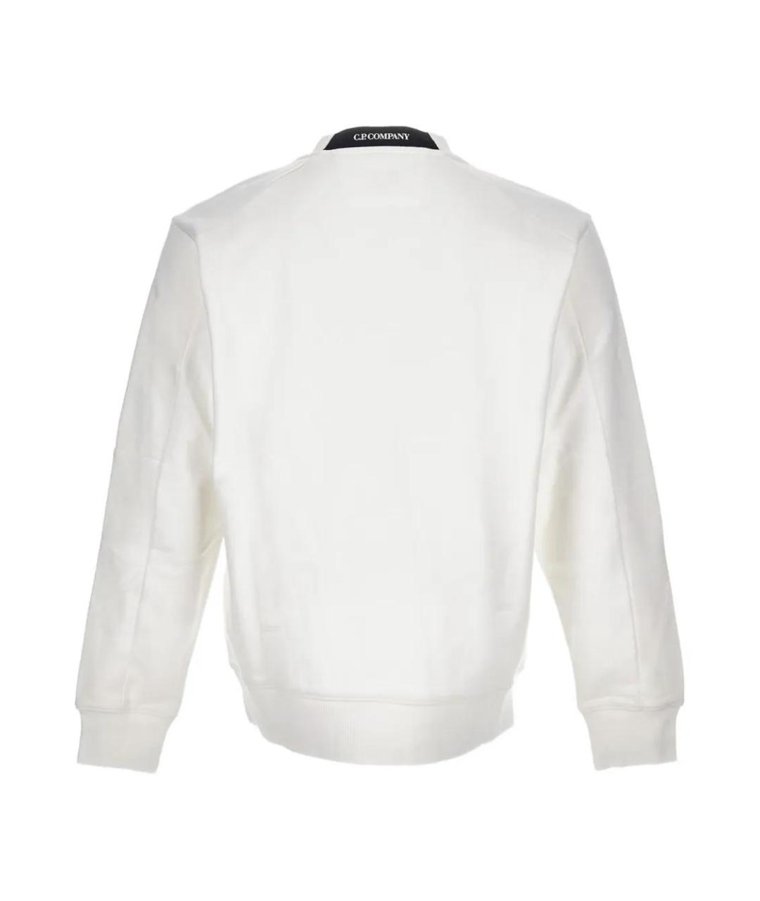 CP COMPANY Белый хлопковый джемпер / свитер, фото 2