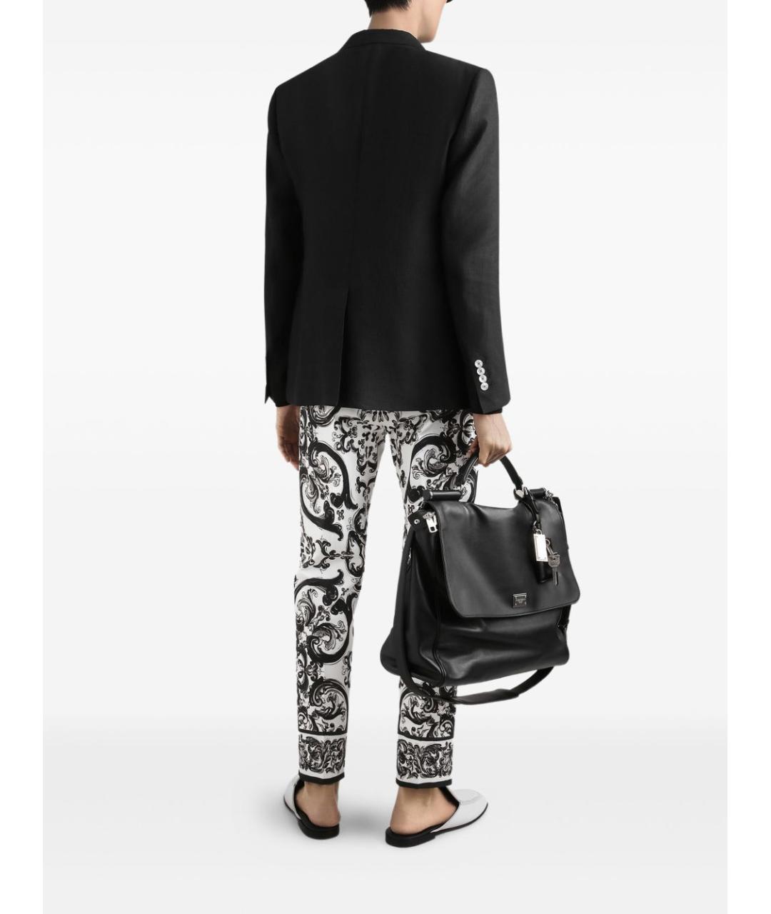 DOLCE&GABBANA Черная льняная куртка, фото 3