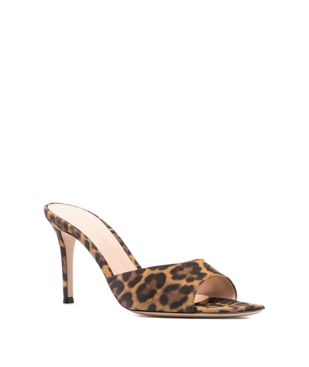 GIANVITO ROSSI Мульти кожаные мюли, фото 4