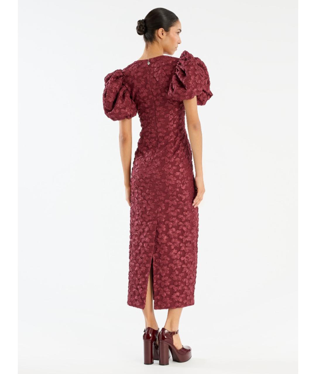 ROTATE Красное полиэстеровое вечернее платье, фото 5