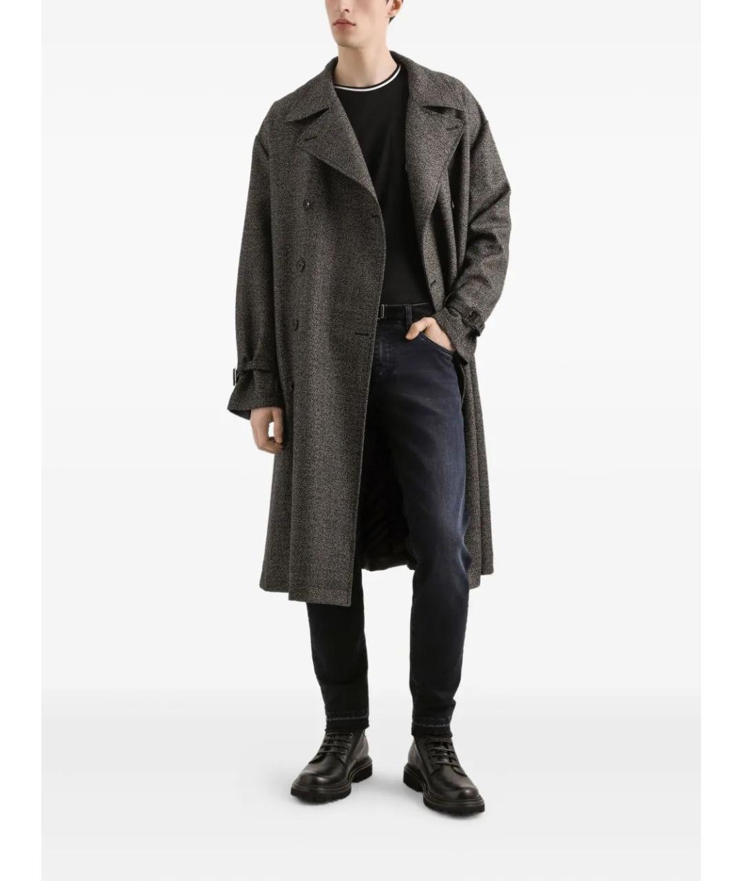 DOLCE&GABBANA Черная хлопковая футболка, фото 3