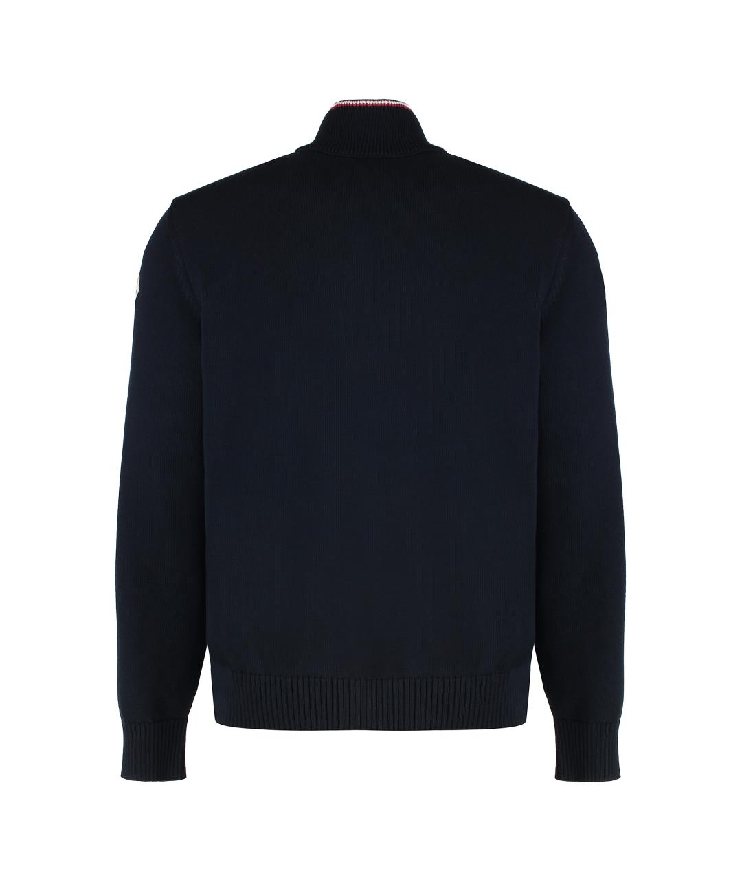 MONCLER Синяя полиэстеровая куртка, фото 3