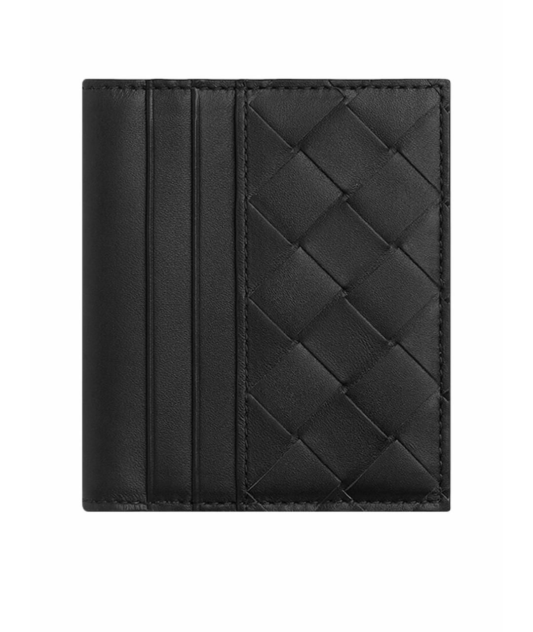 BOTTEGA VENETA Черный кожаный кошелек, фото 1