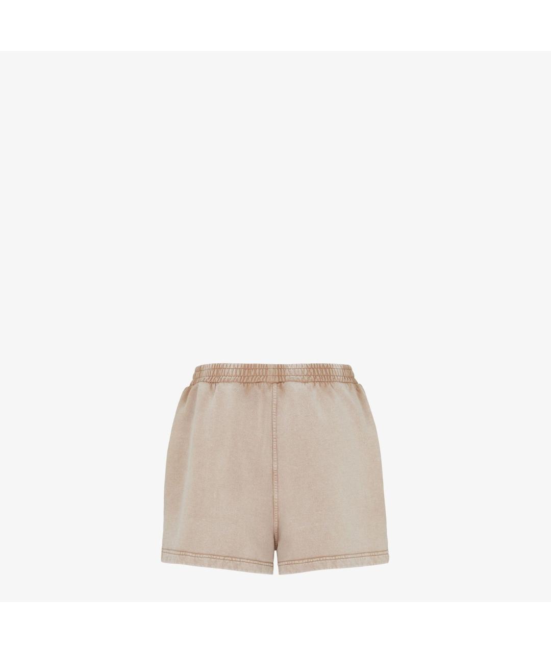 FENDI Бежевые хлопковые шорты, фото 2