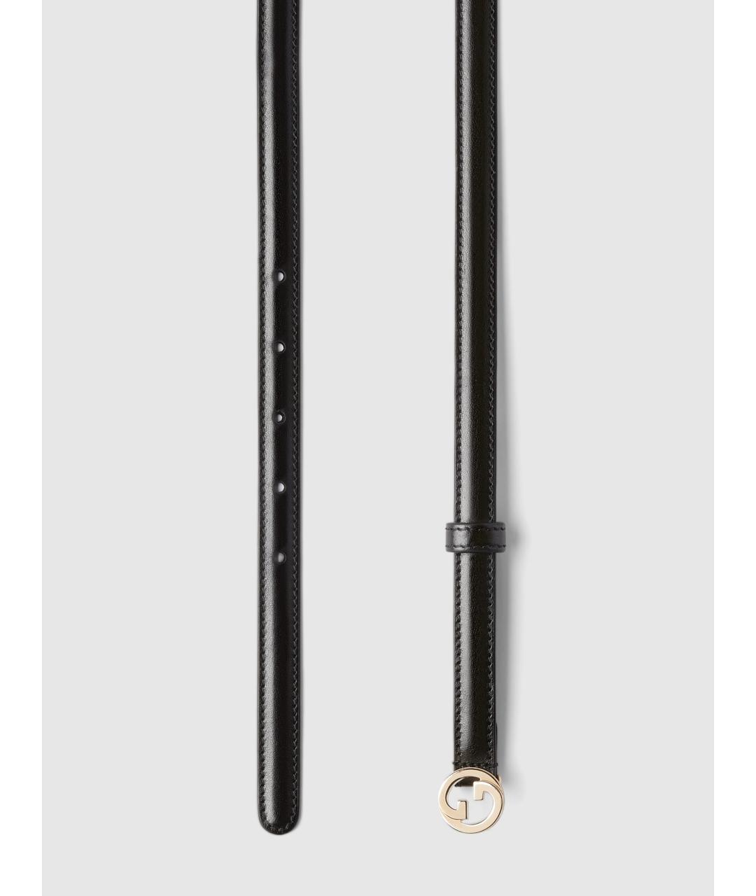 GUCCI Черный кожаный ремень, фото 3