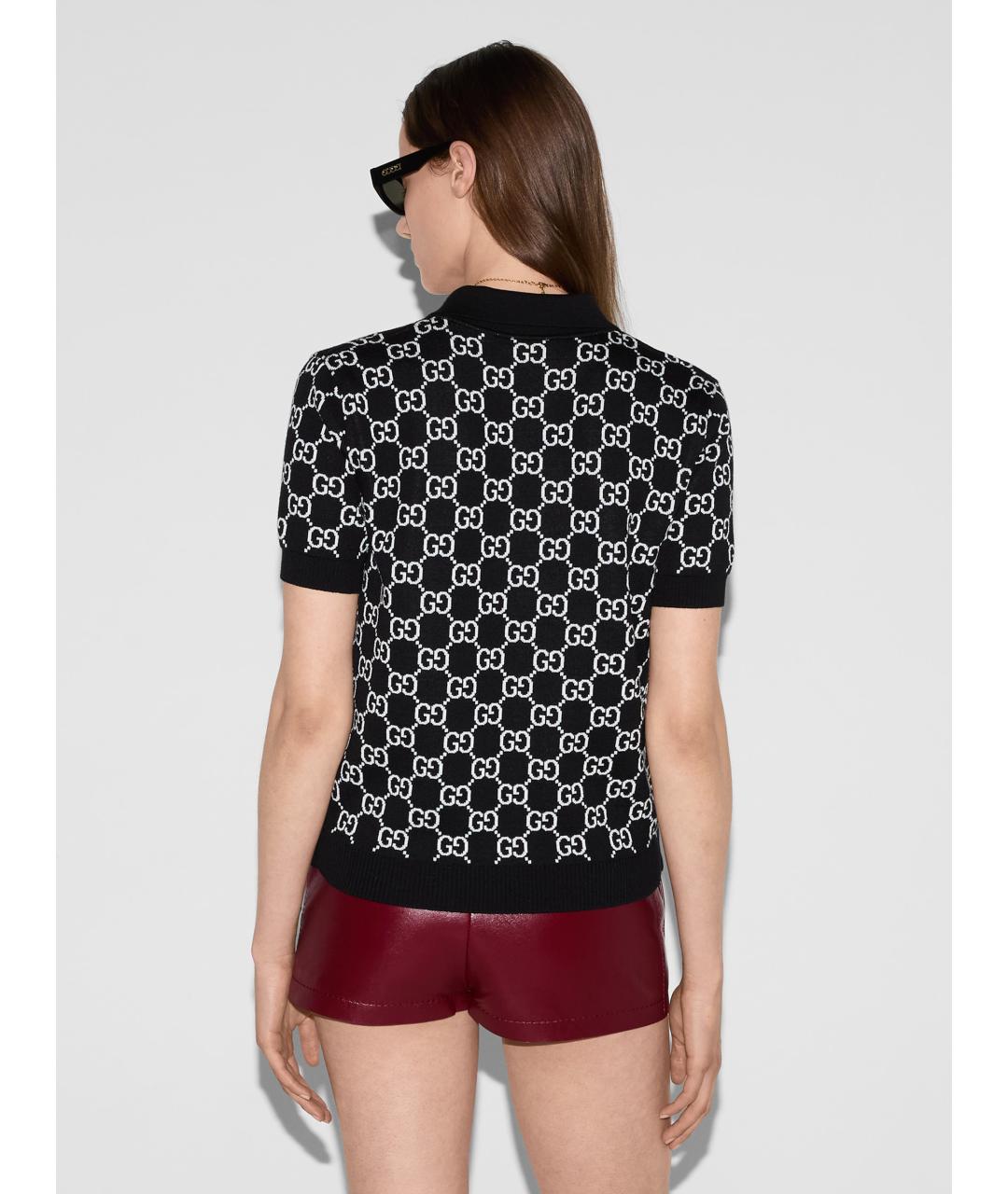 GUCCI Черный шерстяной джемпер / свитер, фото 4