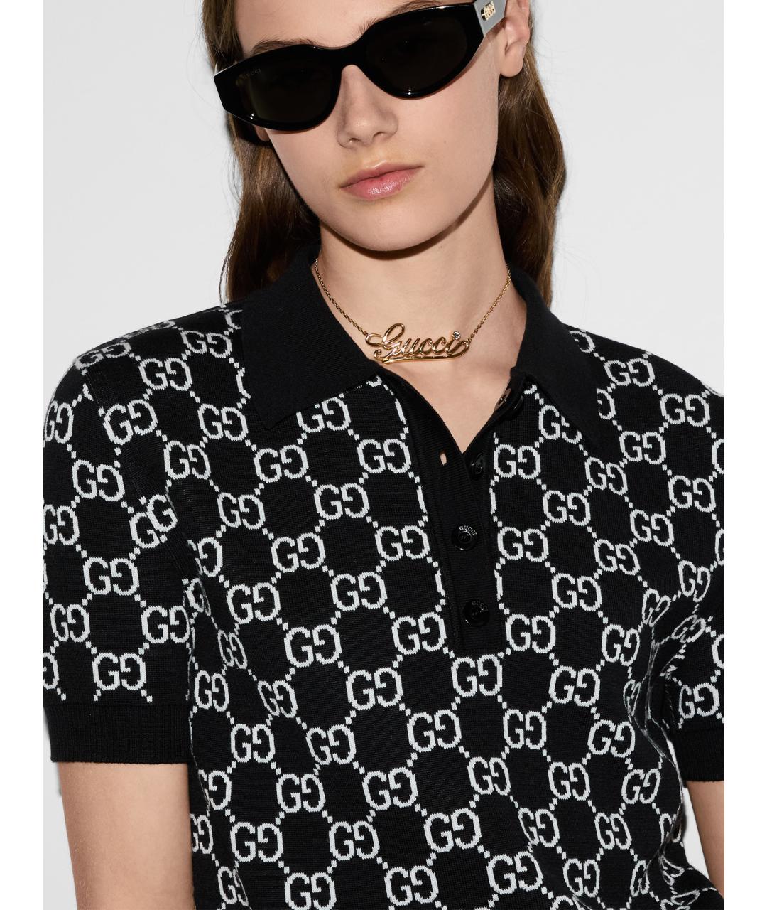 GUCCI Черный шерстяной джемпер / свитер, фото 5