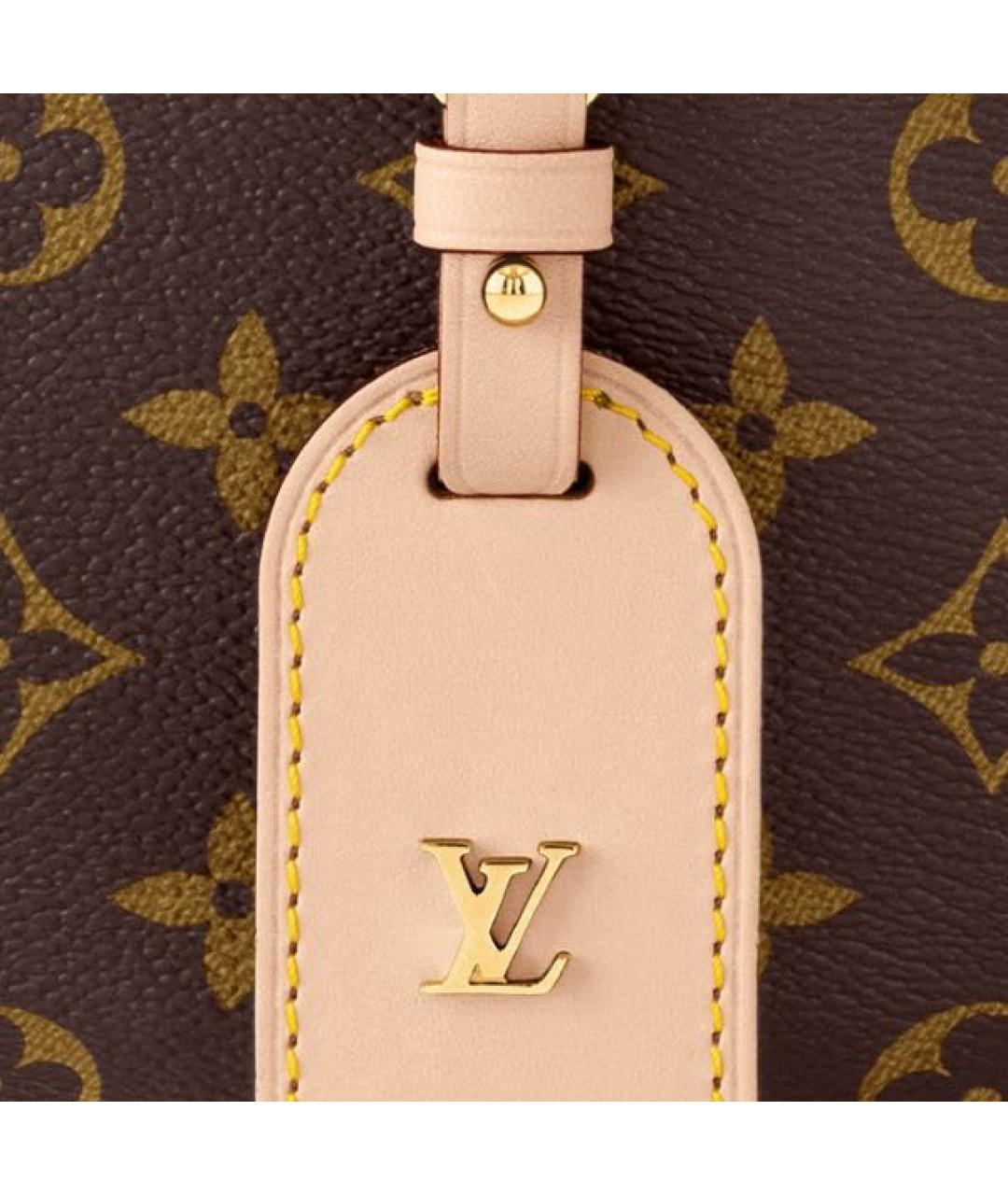 LOUIS VUITTON Коричневая кожаная поясная сумка, фото 6