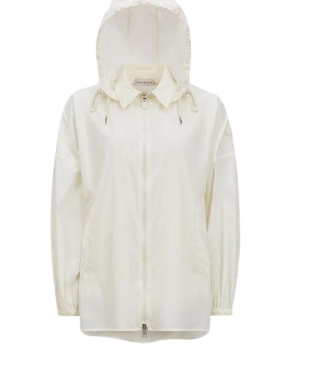 MONCLER Белая полиамидовая куртка, фото 1