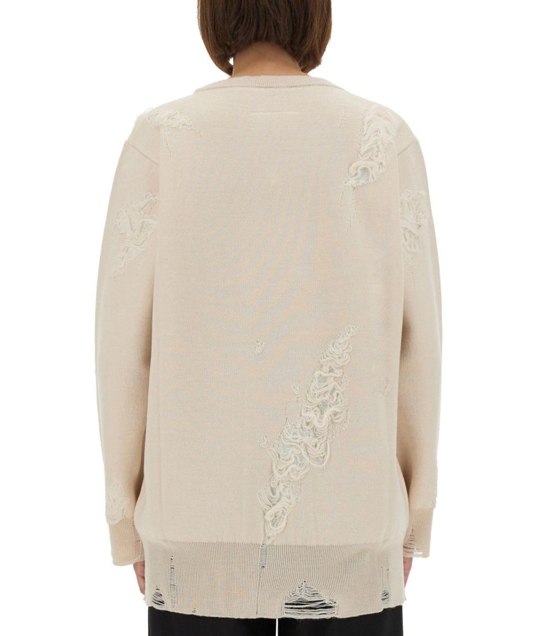 MM6 MAISON MARGIELA Белый шерстяной джемпер / свитер, фото 4