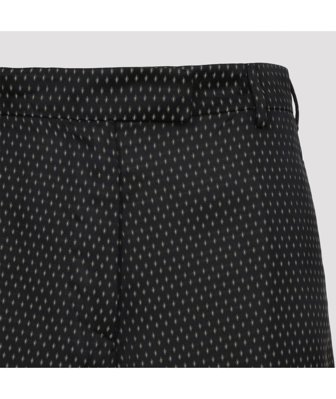 DRIES VAN NOTEN Черные вискозные прямые брюки, фото 4