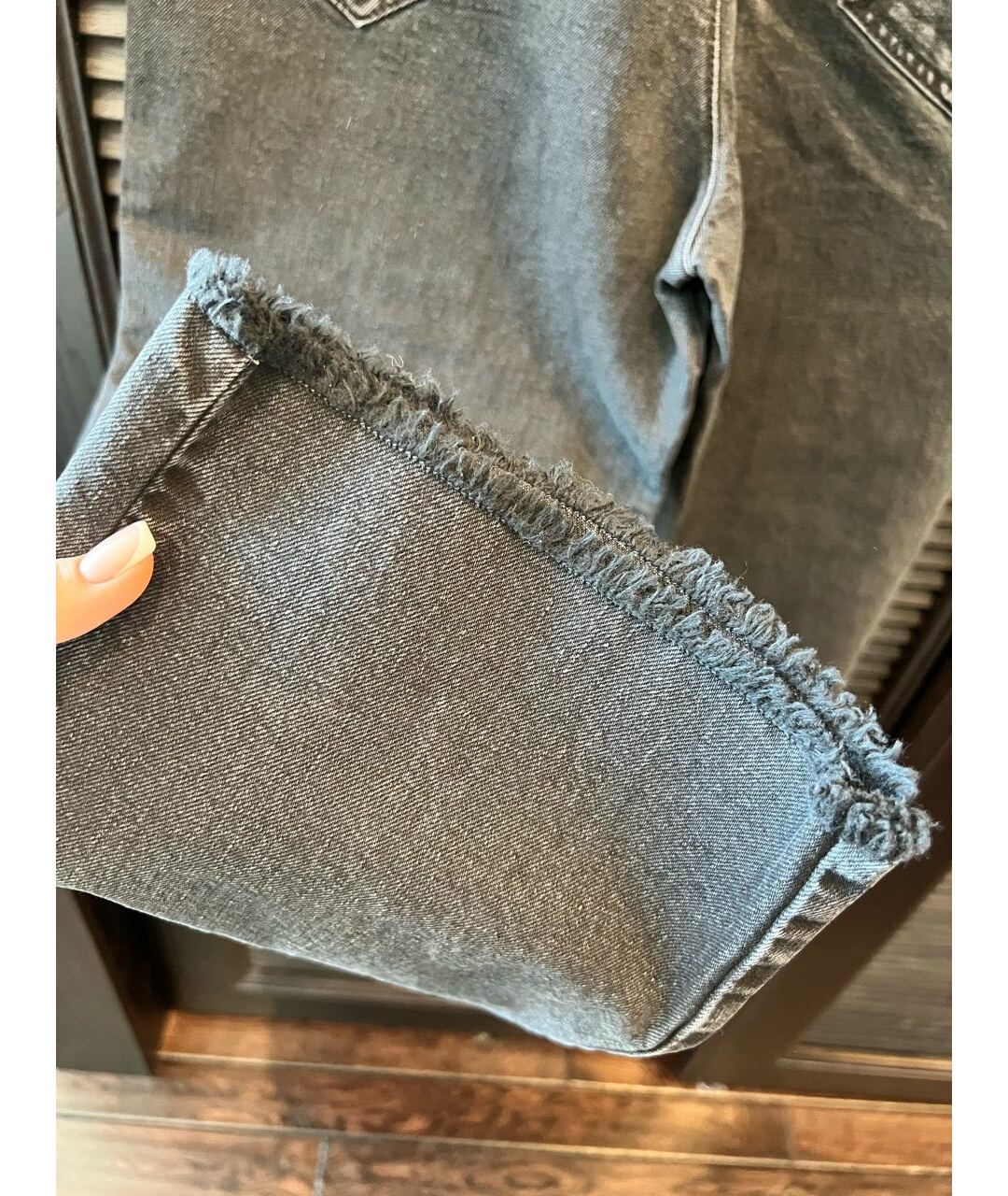 ISABEL MARANT Черные хлопковые прямые джинсы, фото 6