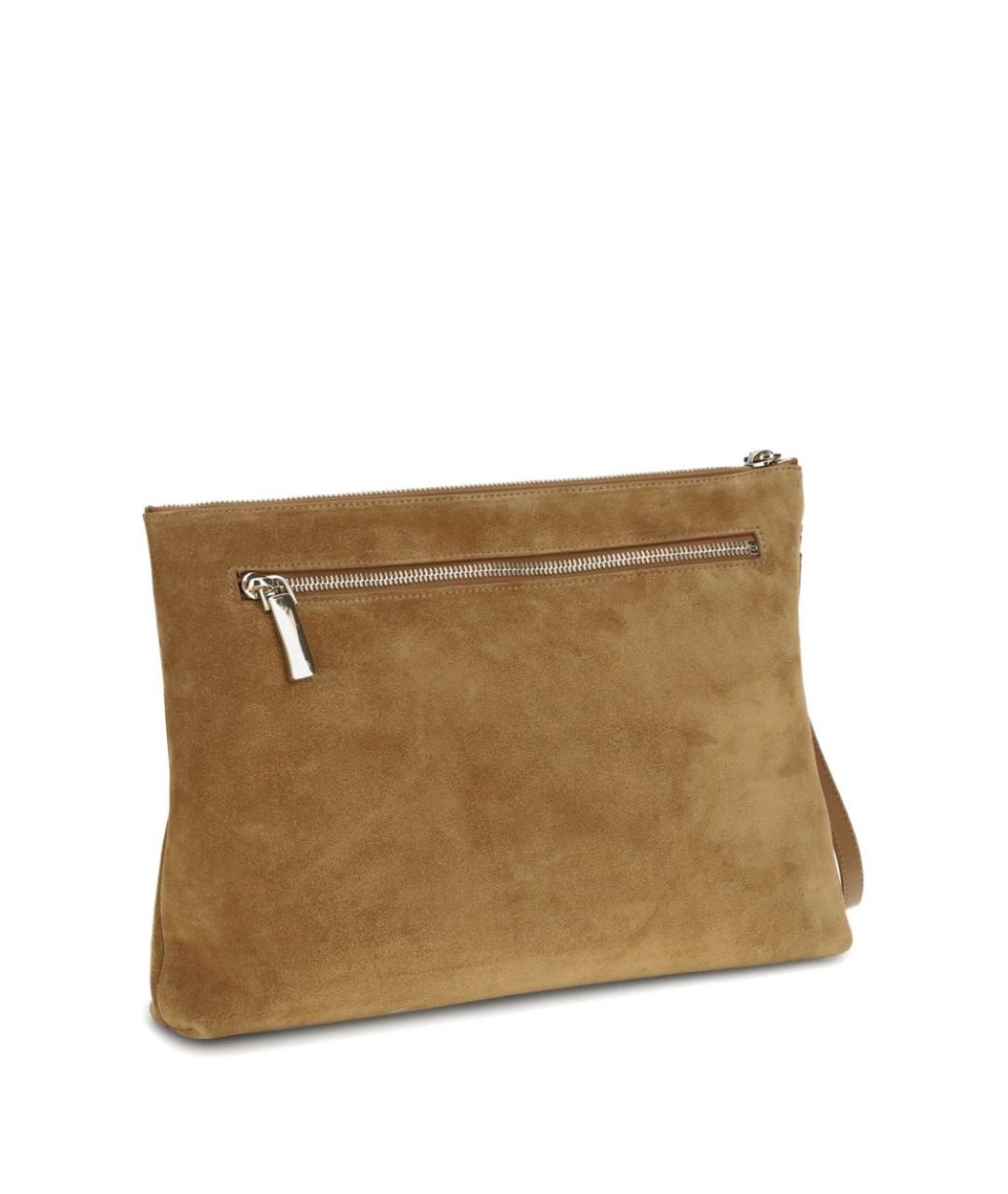 CHRISTIAN LOUBOUTIN Бежевый замшевый кошелек, фото 3