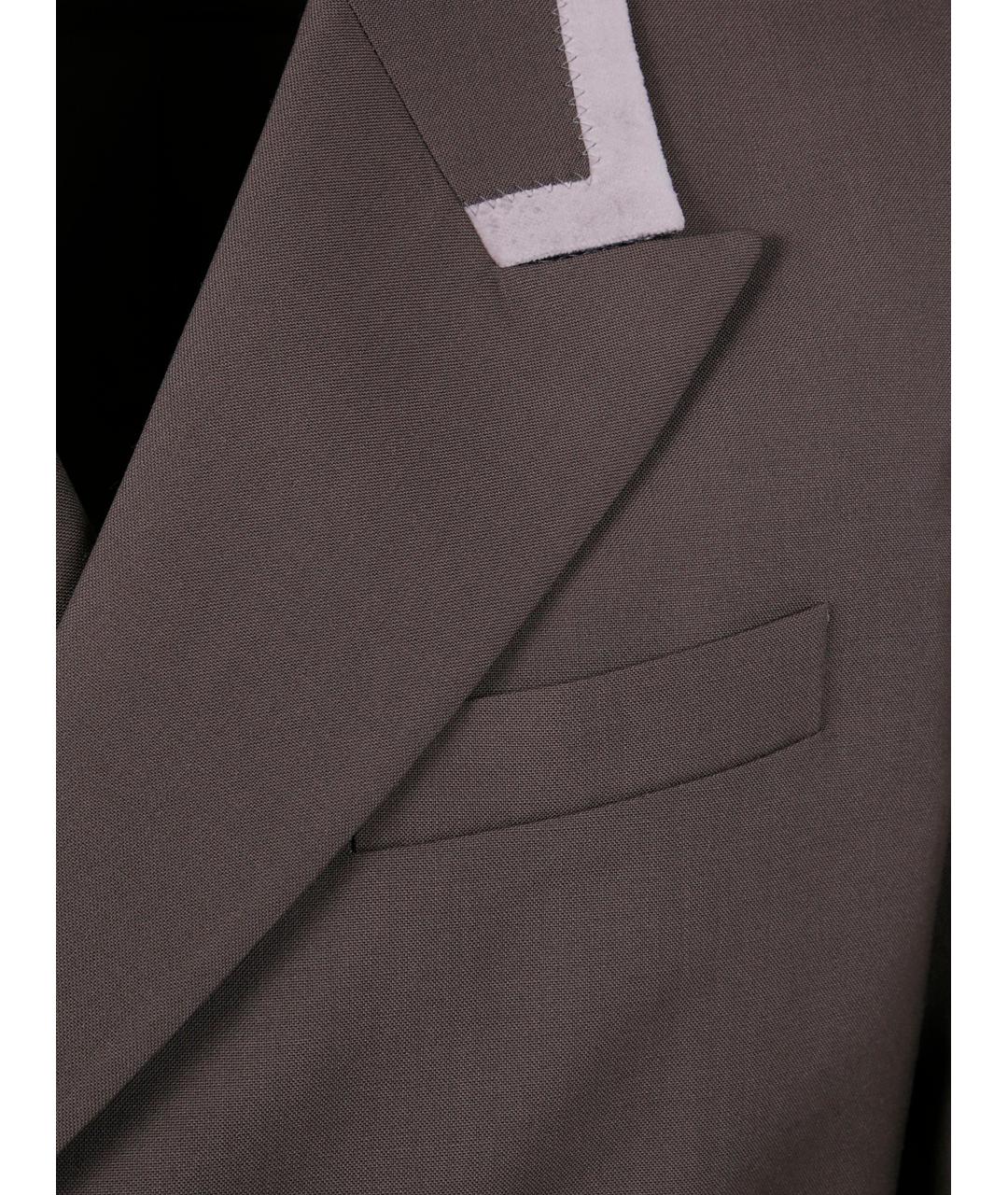 MARNI Коричневый шерстяной пиджак, фото 3