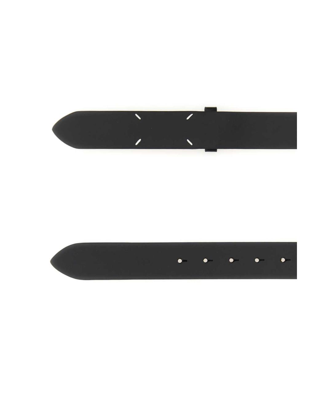 MAISON MARGIELA Черный кожаный ремень, фото 1