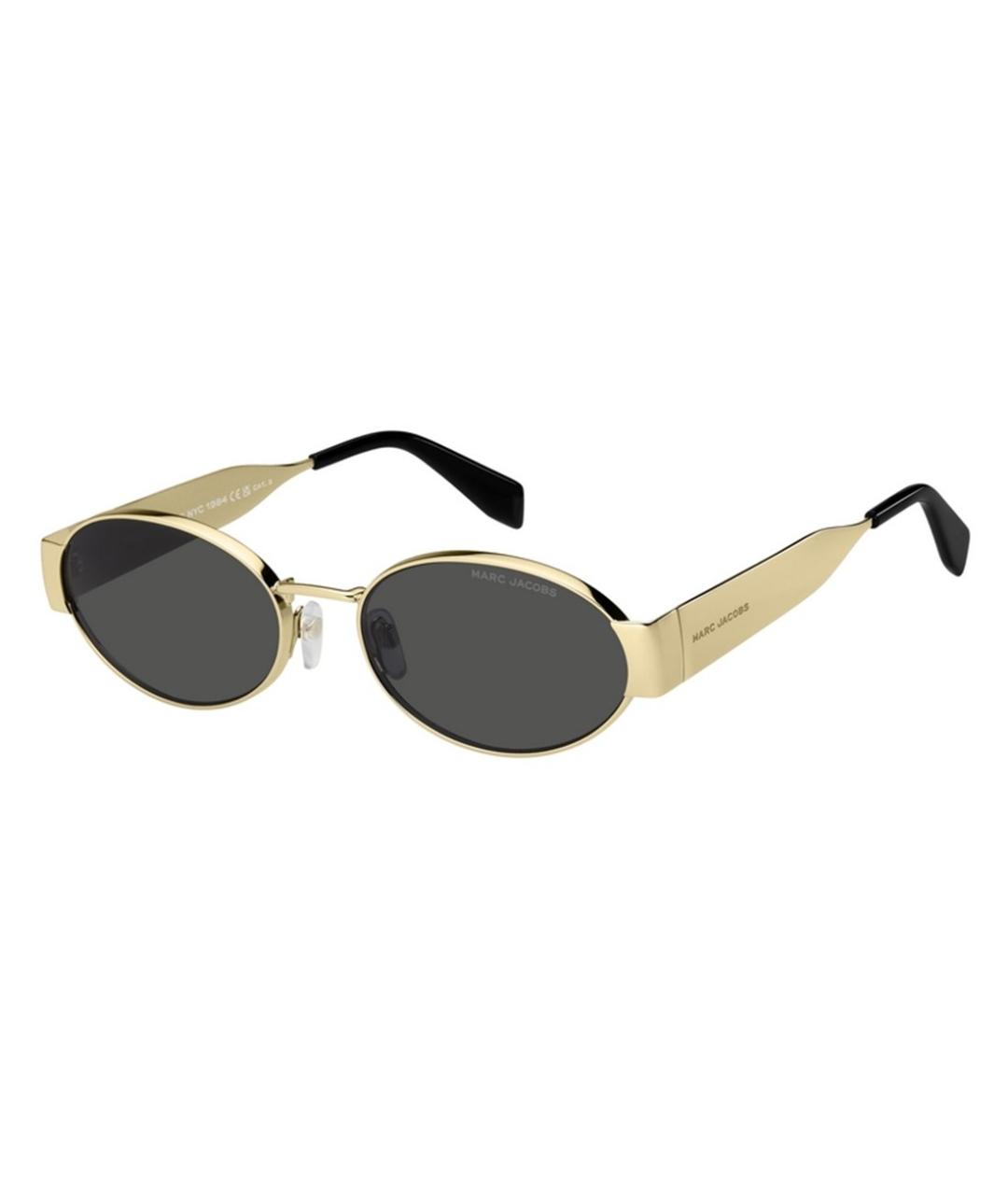 MARC JACOBS Золотые металлические солнцезащитные очки, фото 1