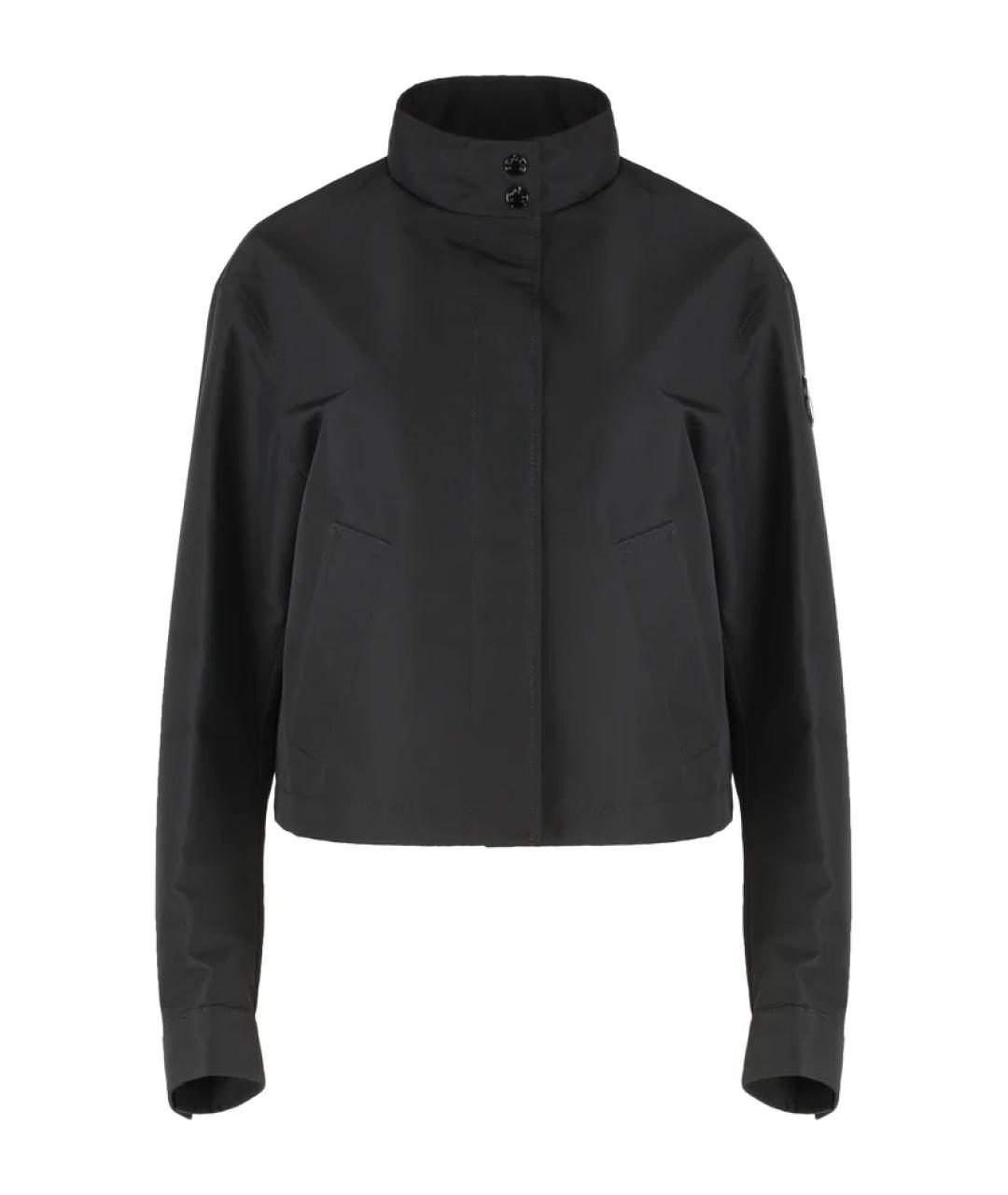 MONCLER Черная полиэстеровая куртка, фото 1