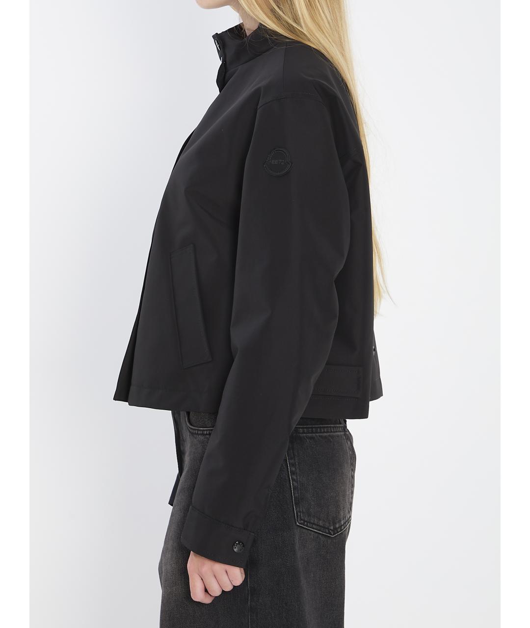 MONCLER Черная полиэстеровая куртка, фото 4