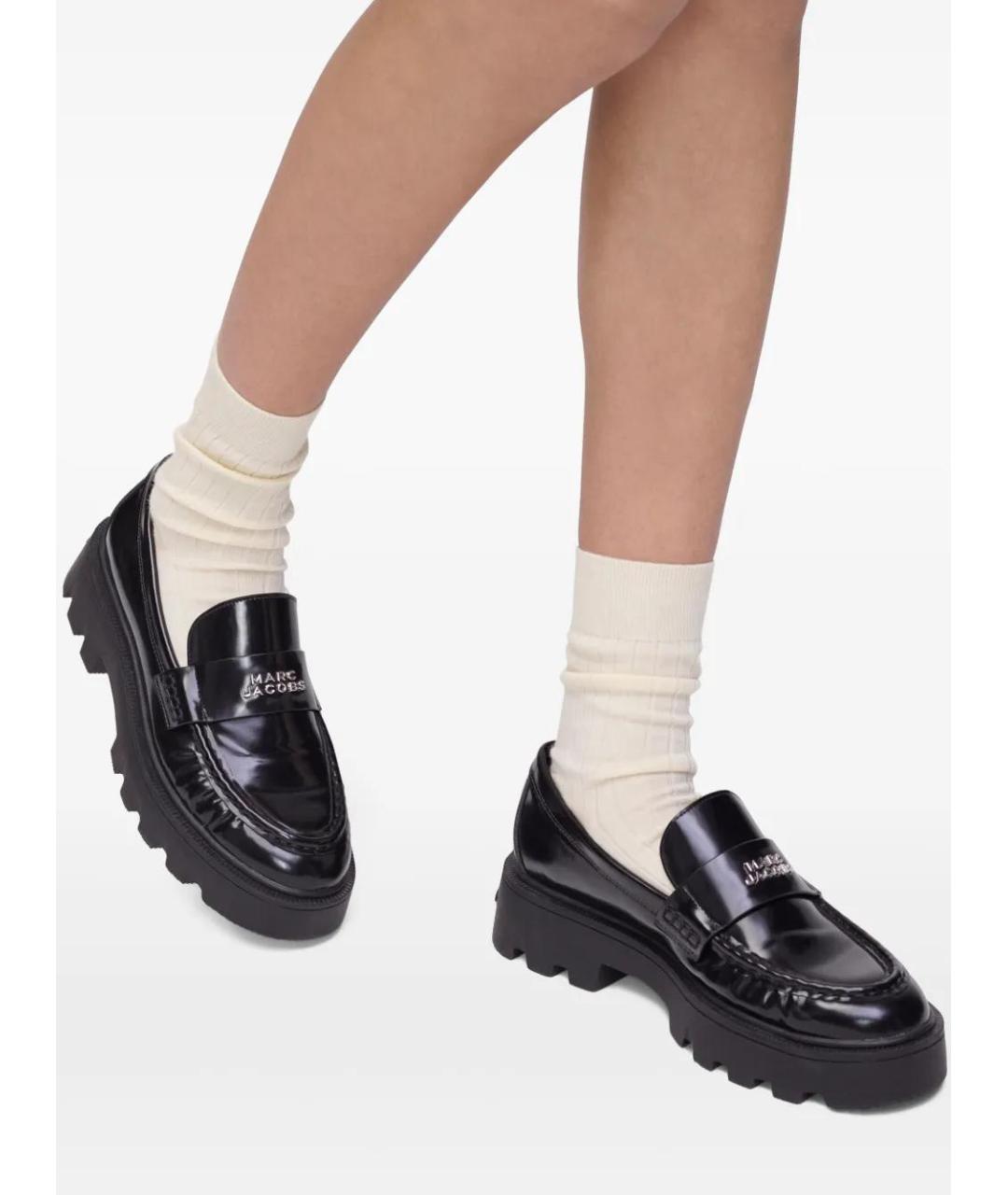 MARC JACOBS Черные кожаные лоферы, фото 5