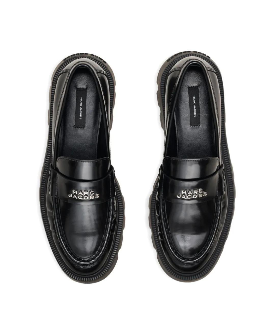 MARC JACOBS Черные кожаные лоферы, фото 4