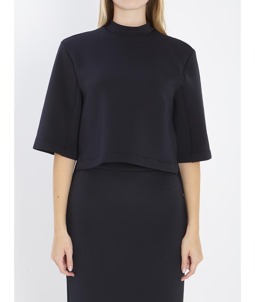 MONCLER Черная полиэстеровая футболка, фото 2