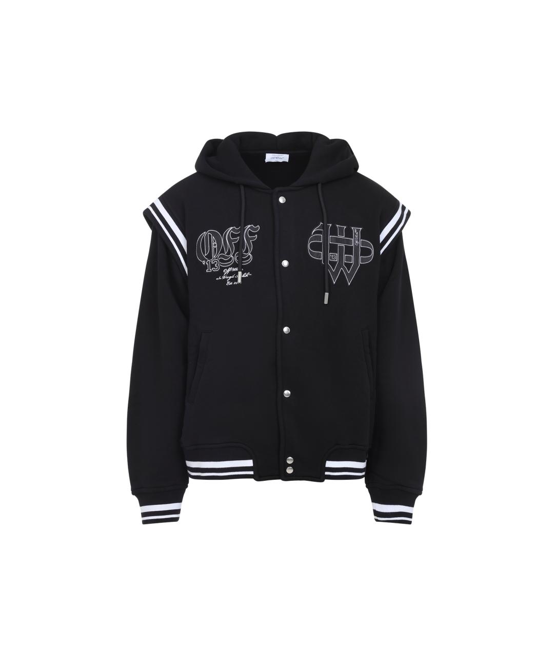 OFF-WHITE Черная хлопковая куртка, фото 1