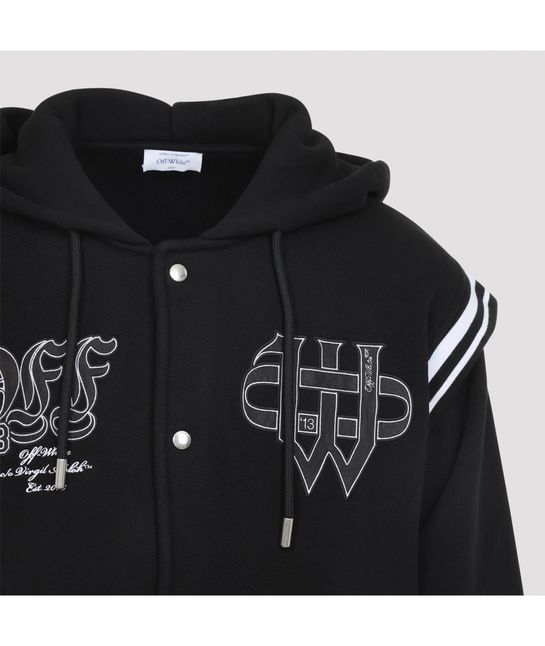 OFF-WHITE Черная хлопковая куртка, фото 4
