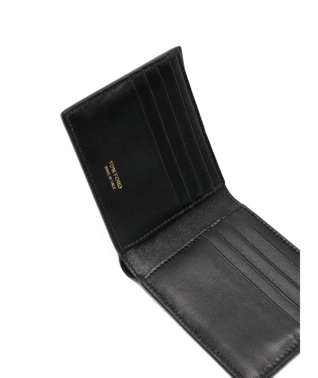 TOM FORD Черный кожаный кошелек, фото 2
