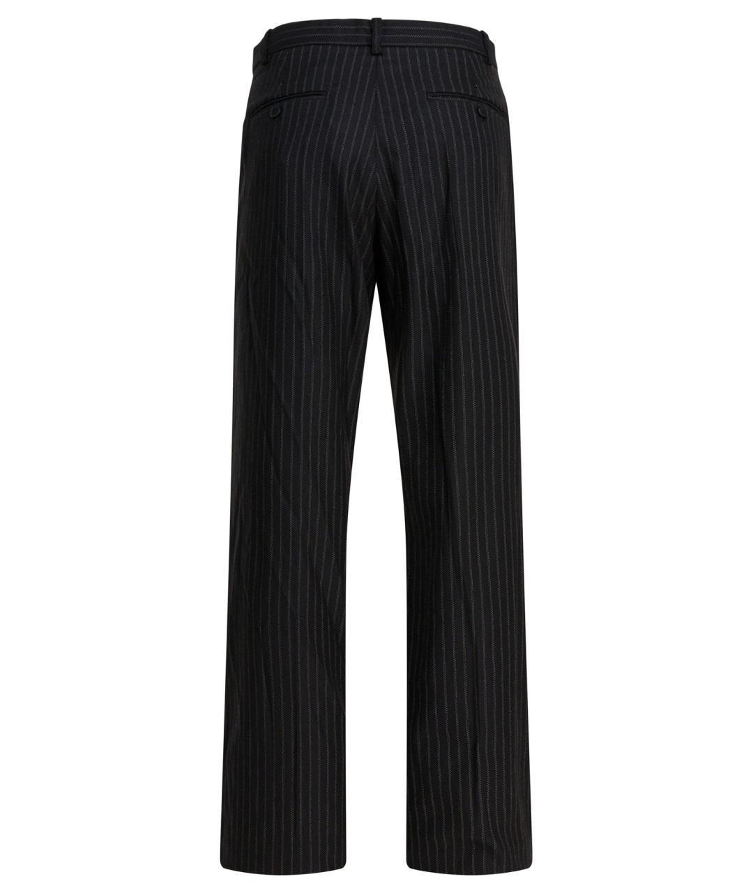 ISABEL MARANT Черные шерстяные прямые брюки, фото 2