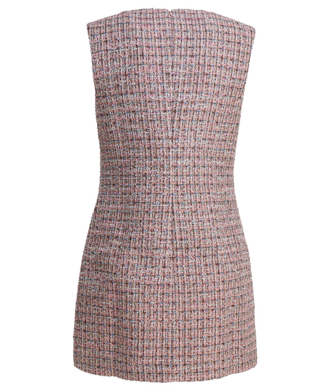 SELF-PORTRAIT Розовое полиэстеровое повседневное платье, фото 2