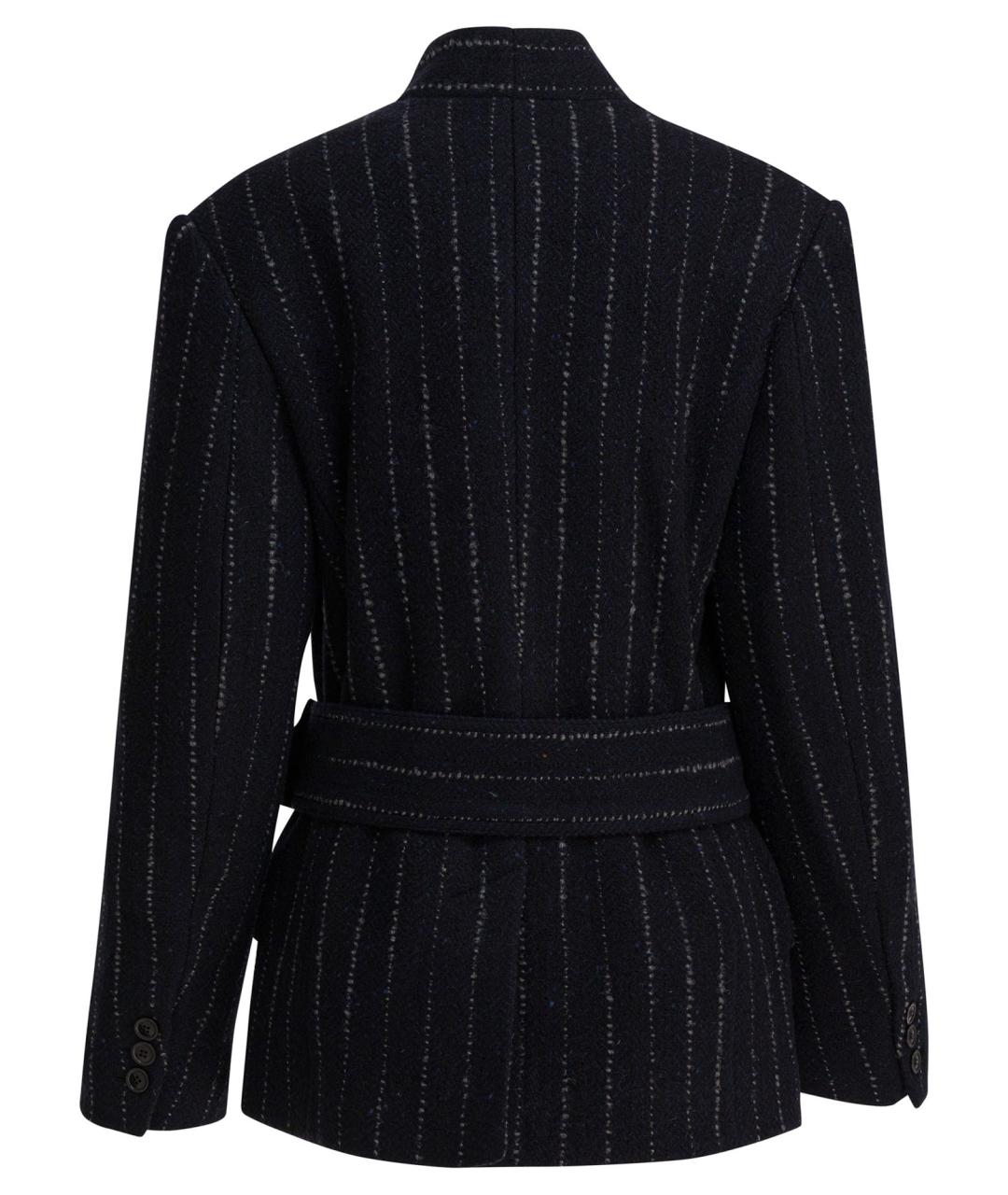 ISABEL MARANT Темно-синее шерстяное пальто, фото 2